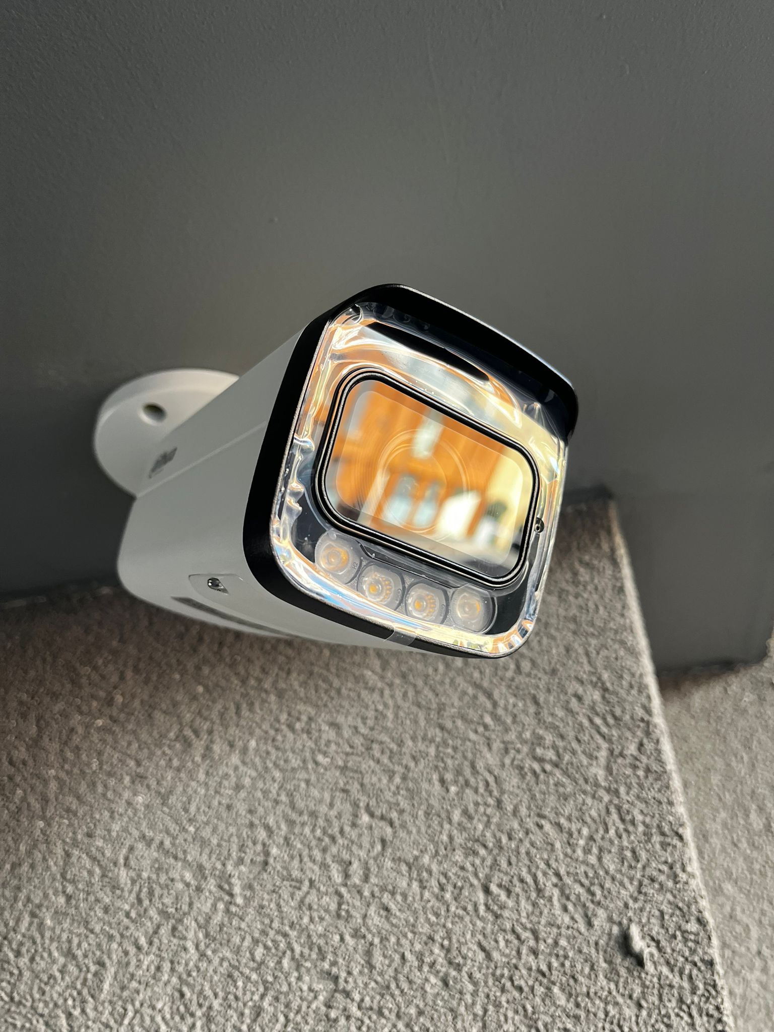 Caméra vidéosurveillance installée